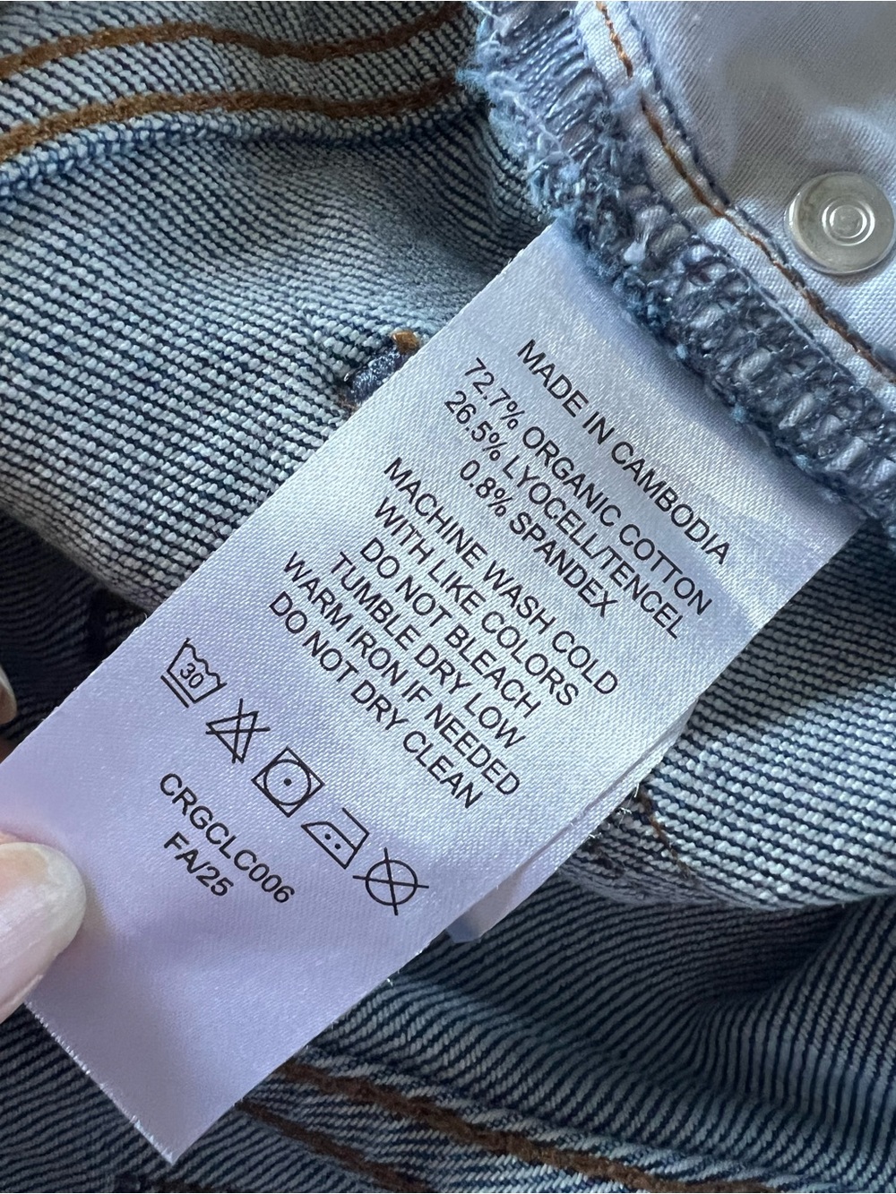 Quince Bella stretch barrel jeans size 29 - Picture 7 of 7